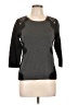 Vince Camuto Gray 3/4 Sleeve Top Size L - photo 1