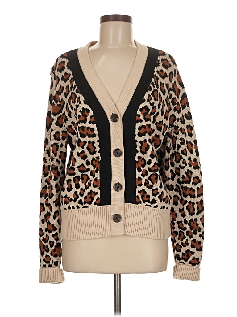 Pre-owned Cabi Cardigan Sweater In Tan