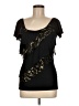 Bongo Black Short Sleeve Top Size M - photo 1