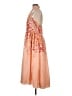 Let Me Be 100% Polyester Floral Orange Cocktail Dress Size L - photo 5