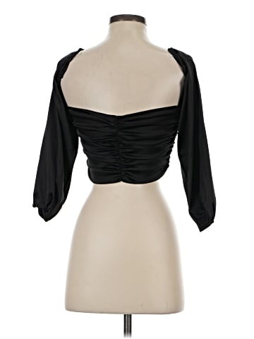 Blue Blush 3/4 Sleeve Blouse (view 2)
