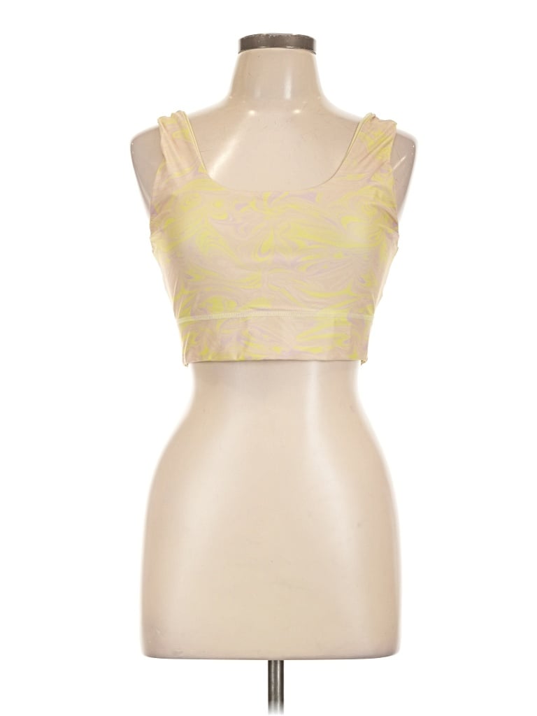 Pre-owned Fabletics Tank Top Gold Strapless Neckline Tops