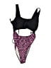 Unbranded Animal Print Black One Piece Swimsuit Size L - photo 1