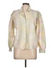 Just 100% Cotton Ivory Long Sleeve Blouse Size L - photo 1