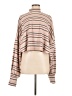 Free People Stripes Tan Pink Poncho Size M - photo 1
