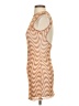 Daisy Street 100% Polyester Chevron-herringbone Tan Cocktail Dress Size 2 - photo 5