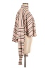 Free People Stripes Tan Pink Poncho Size M - photo 4