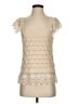 Flat White Ivory Short Sleeve Top Size S - photo 1