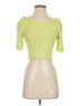 Free People Green Short Sleeve Top Size S - photo 1