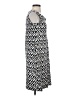 Rafaella 100% Cotton Chevron-herringbone Gray Casual Dress Size S - photo 4