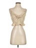 Dress Forum Gold Sleeveless Blouse Size S - photo 1