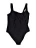 Unbranded Solid Black One Piece Swimsuit Size M (estimated) - photo 2