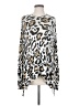 Mumu Mellow 100% Polyester Animal Print Silver Pullover Sweater Size S - photo 1