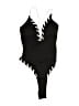 Unbranded Chevron-herringbone Black One Piece Swimsuit Size M - photo 1