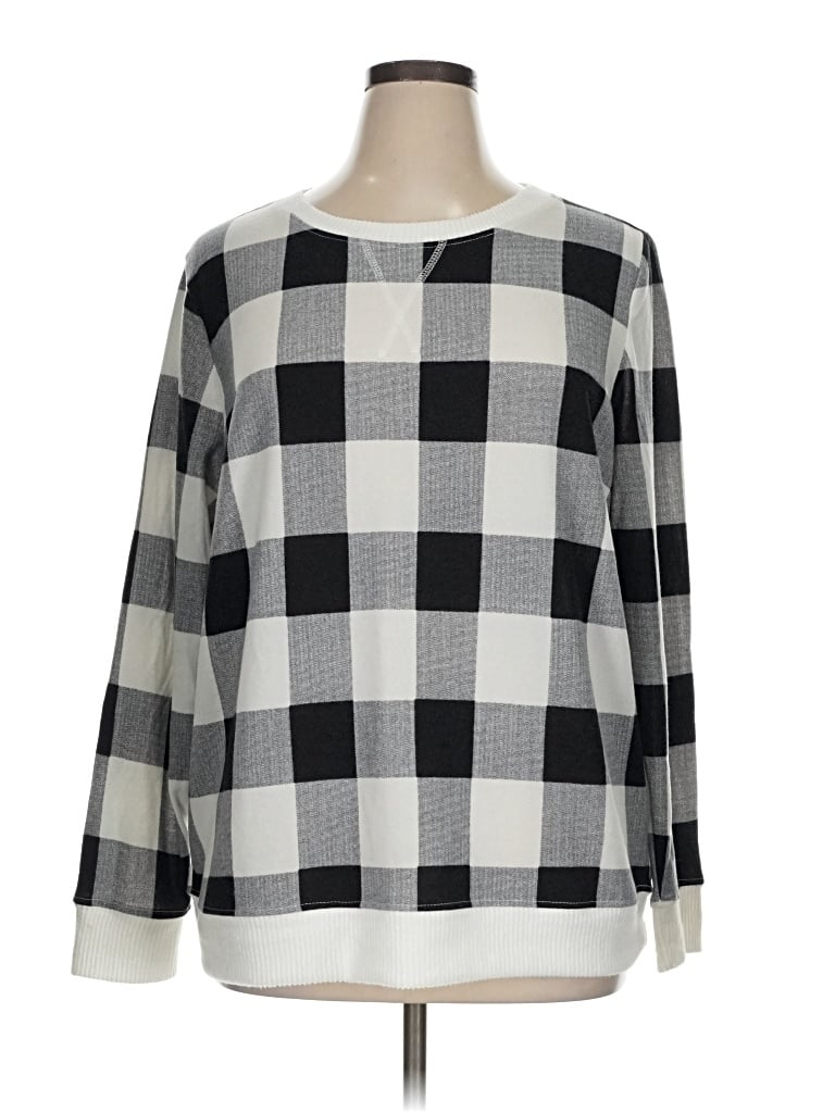 Pre-owned Emily Daniels Pullover Sweater In Silver
