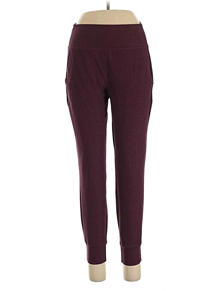 Pre-owned Calia Active Pants In Burgundy