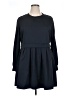 Unbranded 100% Polyester Solid Black Casual Dress Size XL - photo 1