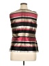 Talbots 100% Polyester Brown Sleeveless Blouse Size 16 - photo 2