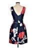 Aqua Floral Blue Cocktail Dress Size L - photo 2