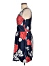 Aqua Floral Blue Cocktail Dress Size L - photo 5
