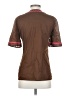 Tory Burch 100% Cotton Floral Brown Short Sleeve Top Size 4 - photo 2