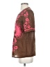 Tory Burch 100% Cotton Floral Brown Short Sleeve Top Size 4 - photo 5
