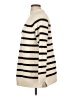 Talbots 100% Cotton Stripes Ivory Turtleneck Sweater Size L - photo 5