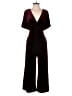 Greylin Solid Burgundy Jumpsuit Size S - photo 1
