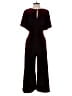 Greylin Solid Burgundy Jumpsuit Size S - photo 2