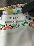 Milly 100% Silk Print Silver Silk Skirt Size 6 - photo 3