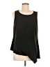 Bisou Bisou 100% Polyester Black Sleeveless Blouse Size M - photo 1