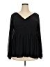 Torrid Black Long Sleeve Blouse Size 2X Plus (2) - photo 1