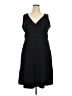 Eddie Bauer Solid Black Cocktail Dress Size 2X - photo 1