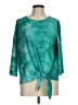 Ruby Rd. Teal 3/4 Sleeve Blouse Size M - photo 1
