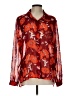 CAbi 100% Polyester Red Long Sleeve Blouse Size L - photo 1