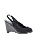 Donald J Pliner Black Gray Wedges Size 8 1/2 - photo 1