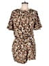 Molly Bracken 100% Polyester Animal Print Brown Romper Size M - photo 1