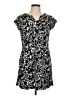 Lands' End Paisley Black Casual Dress Size 10 - 12 - photo 1