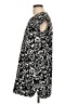 Lands' End Paisley Black Casual Dress Size 10 - 12 - photo 5