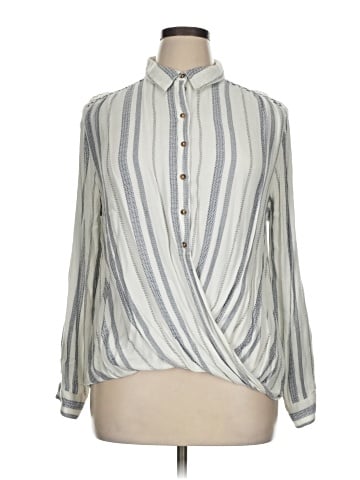 Vintage America Blues Long Sleeve Blouse (view 1)