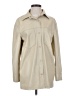 Topshop 100% Polyurethane Ivory Trenchcoat Size 4 - photo 1