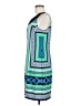 Studio One Graphic Blue Casual Dress Size M - photo 5