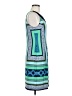 Studio One Graphic Blue Casual Dress Size M - photo 4