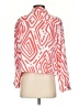 MULTIPLES Print Red Long Sleeve Blouse Size S - photo 2