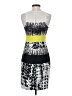 BCBGMAXAZRIA 100% Polyester Graphic Yellow Cocktail Dress Size 2 - photo 2