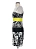BCBGMAXAZRIA 100% Polyester Graphic Yellow Cocktail Dress Size 2 - photo 5