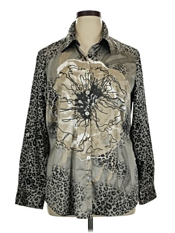 MULTIPLES Long Sleeve Blouse (view 1)