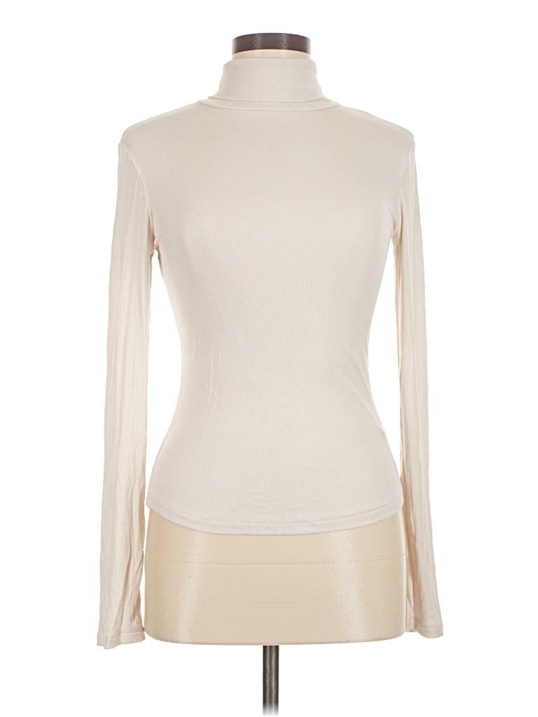 Pre-owned Sunday Best Long Sleeve Turtleneck In Ivory