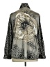 MULTIPLES Animal Print Gray Long Sleeve Blouse Size 1X - photo 2