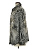 MULTIPLES Animal Print Gray Long Sleeve Blouse Size 1X - photo 5